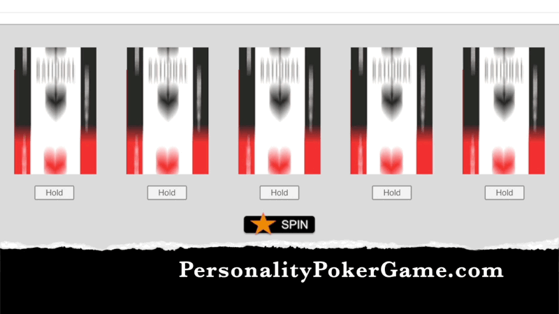 Personality Poker Game Spinning Wheels